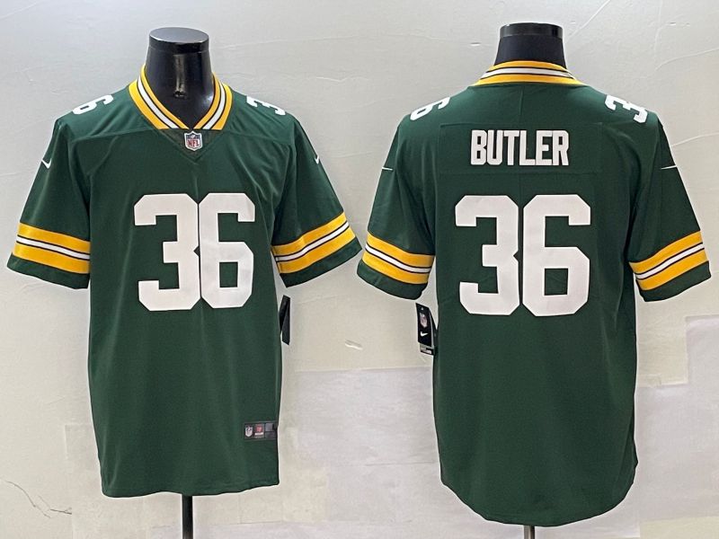 Men Green Bay Packers #36 Butler Green Second generation 2025 Nike Limited NFL Jersey style 2->houston astros->MLB Jersey